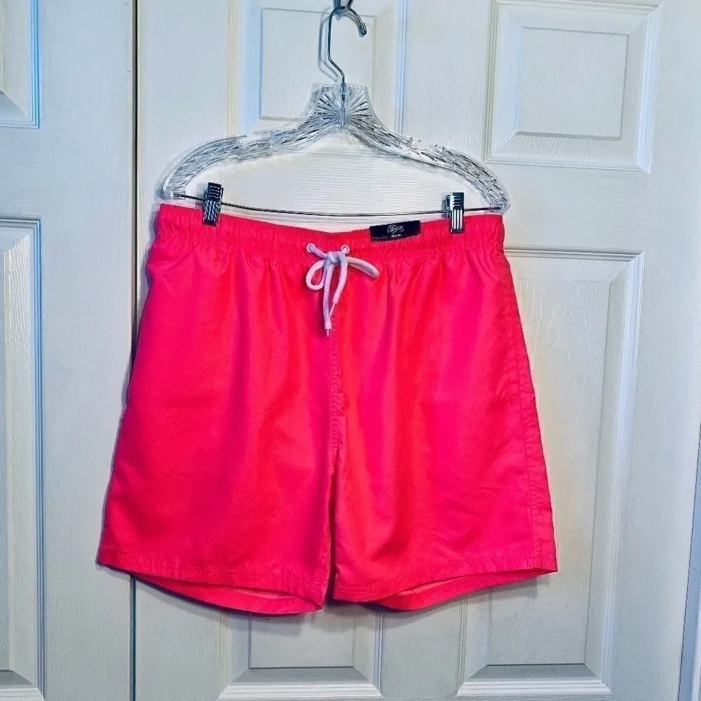 Mens Swim Trunks in Flamingo Pink NWT